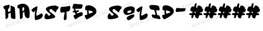 Halsted Solid字体转换